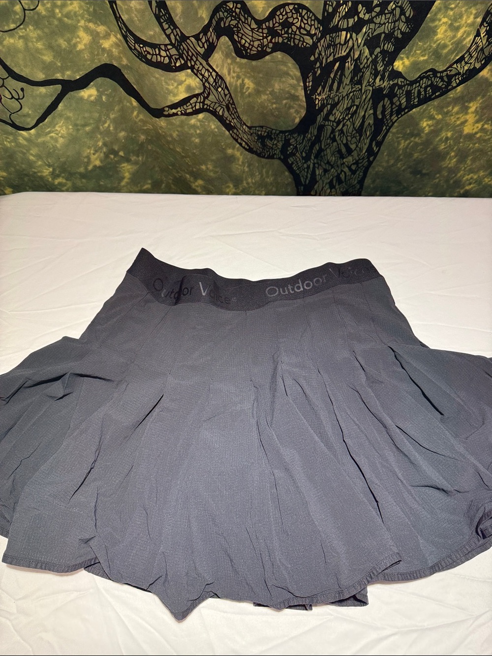 Outdoor Voices Black Sport Pleated Active Skirt B